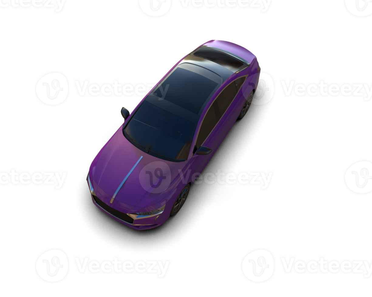 Modern car isolated on background. 3d rendering - illustration png