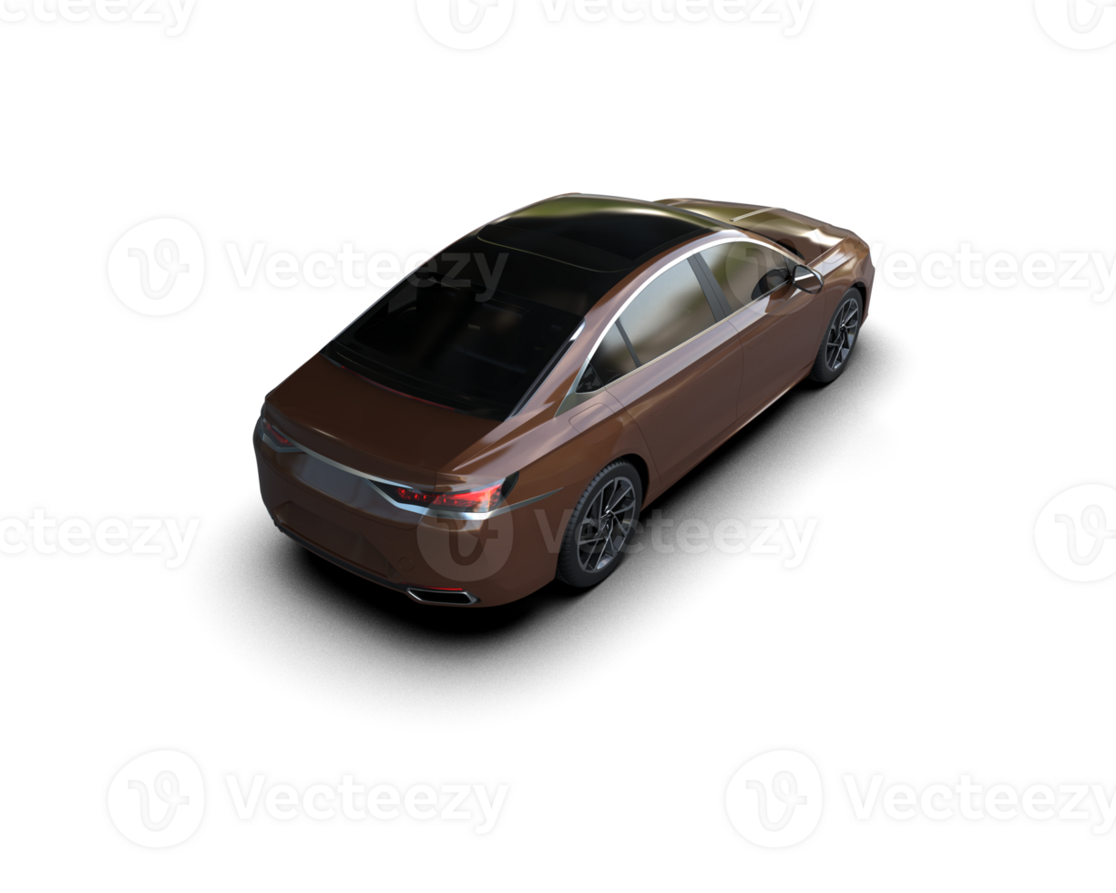 Modern car isolated on background. 3d rendering - illustration png