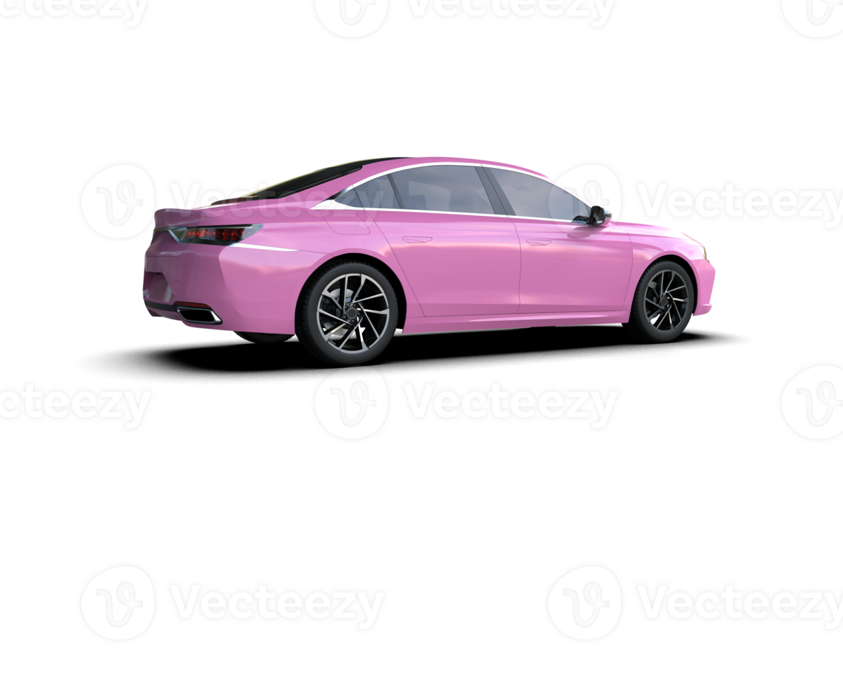 Modern car isolated on background. 3d rendering - illustration png
