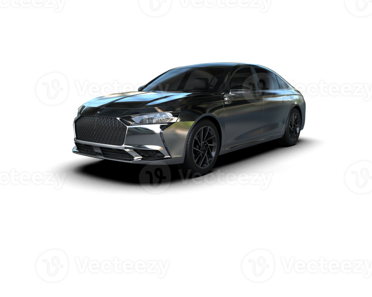 Modern car isolated on background. 3d rendering - illustration png