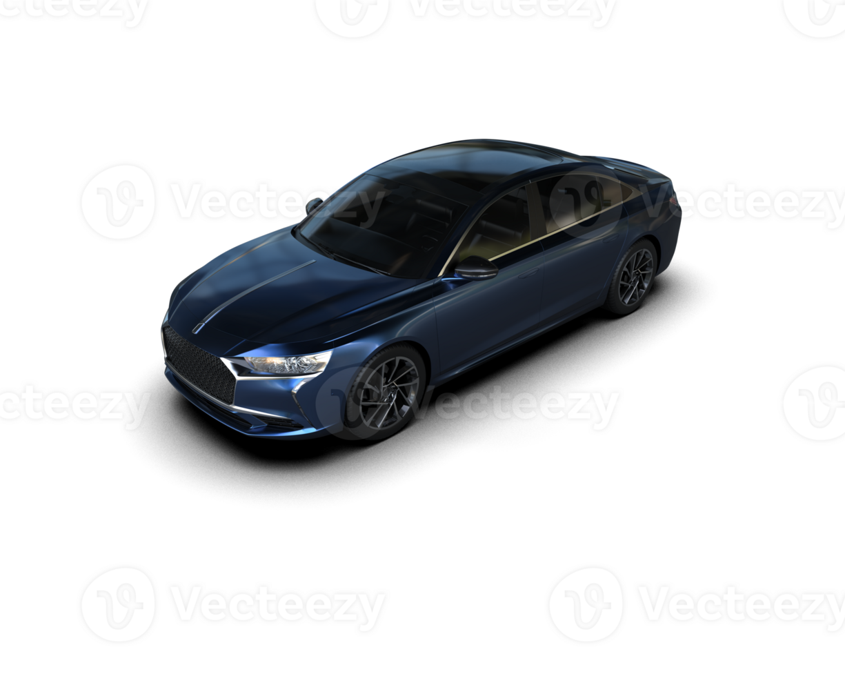 Modern car isolated on background. 3d rendering - illustration png