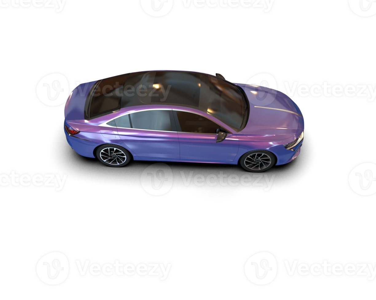 Modern car isolated on background. 3d rendering - illustration png