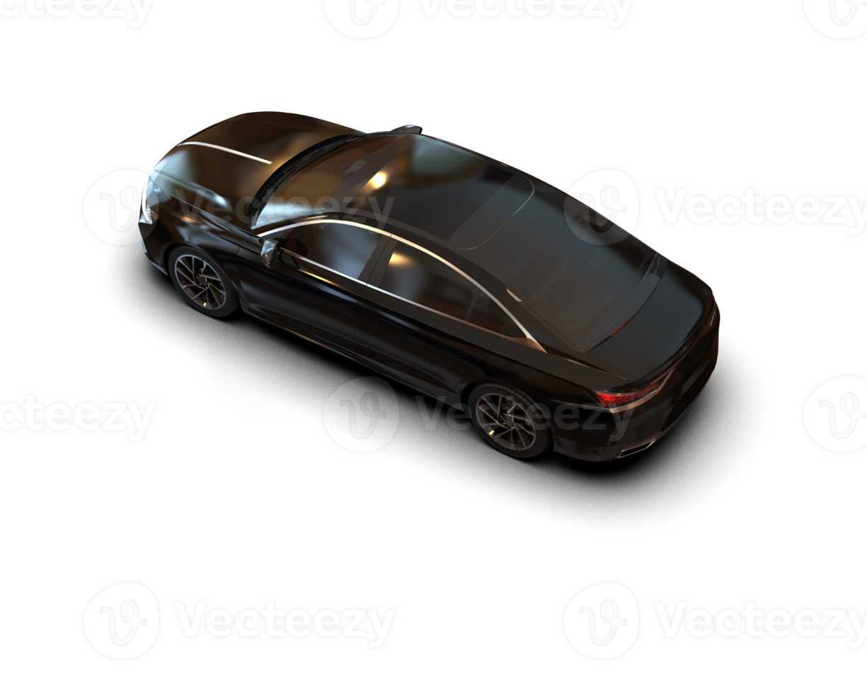 Modern car isolated on background. 3d rendering - illustration png