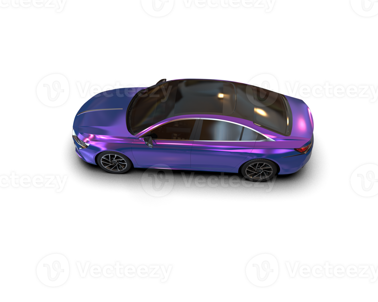 Modern car isolated on background. 3d rendering - illustration png