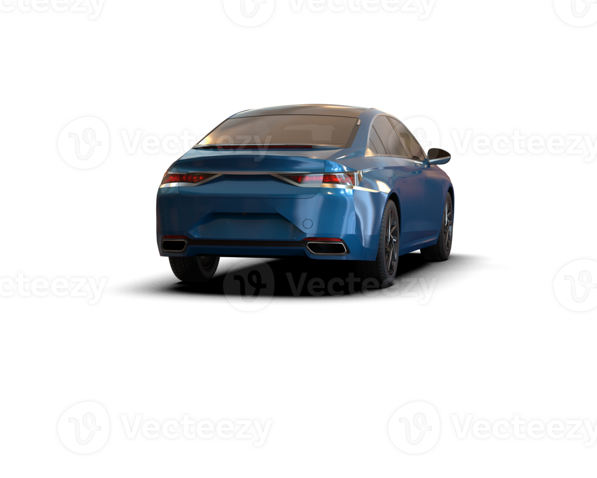 Modern car isolated on background. 3d rendering - illustration png