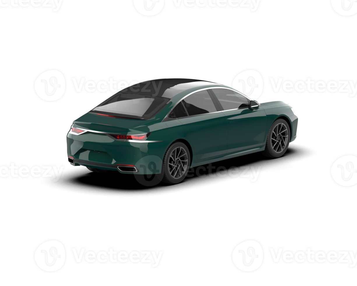 Modern car isolated on background. 3d rendering - illustration png