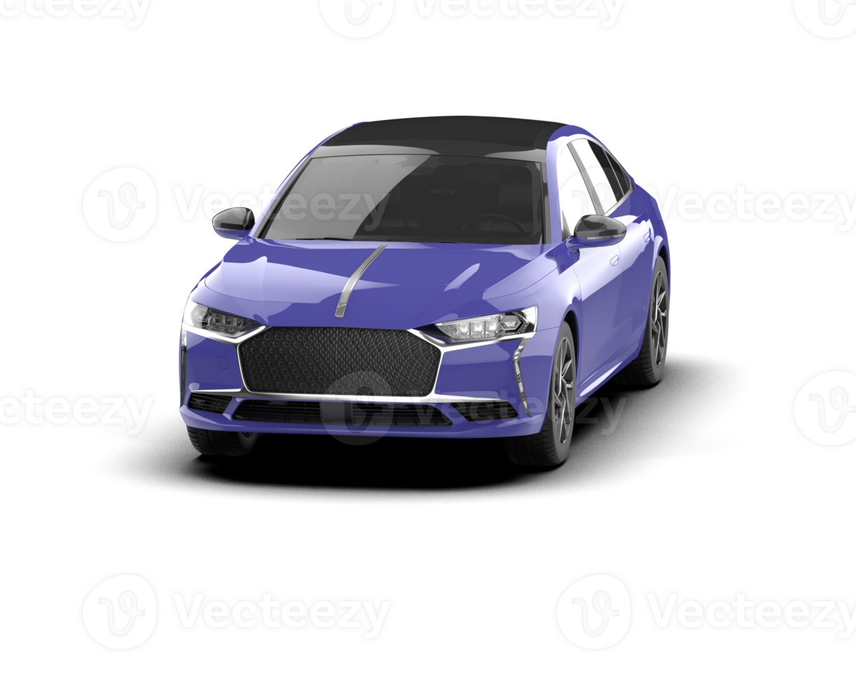 Modern car isolated on background. 3d rendering - illustration png
