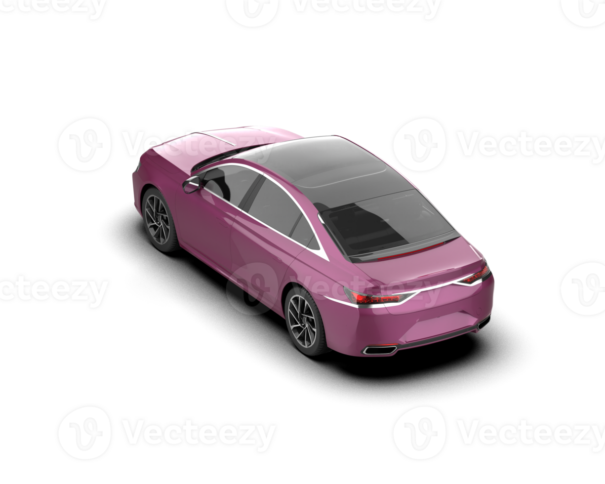 Modern car isolated on background. 3d rendering - illustration png