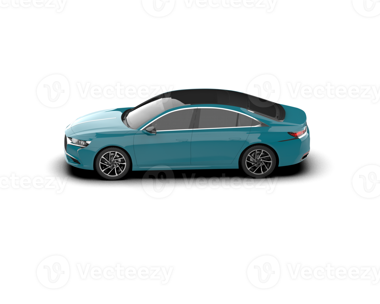 Modern car isolated on background. 3d rendering - illustration png