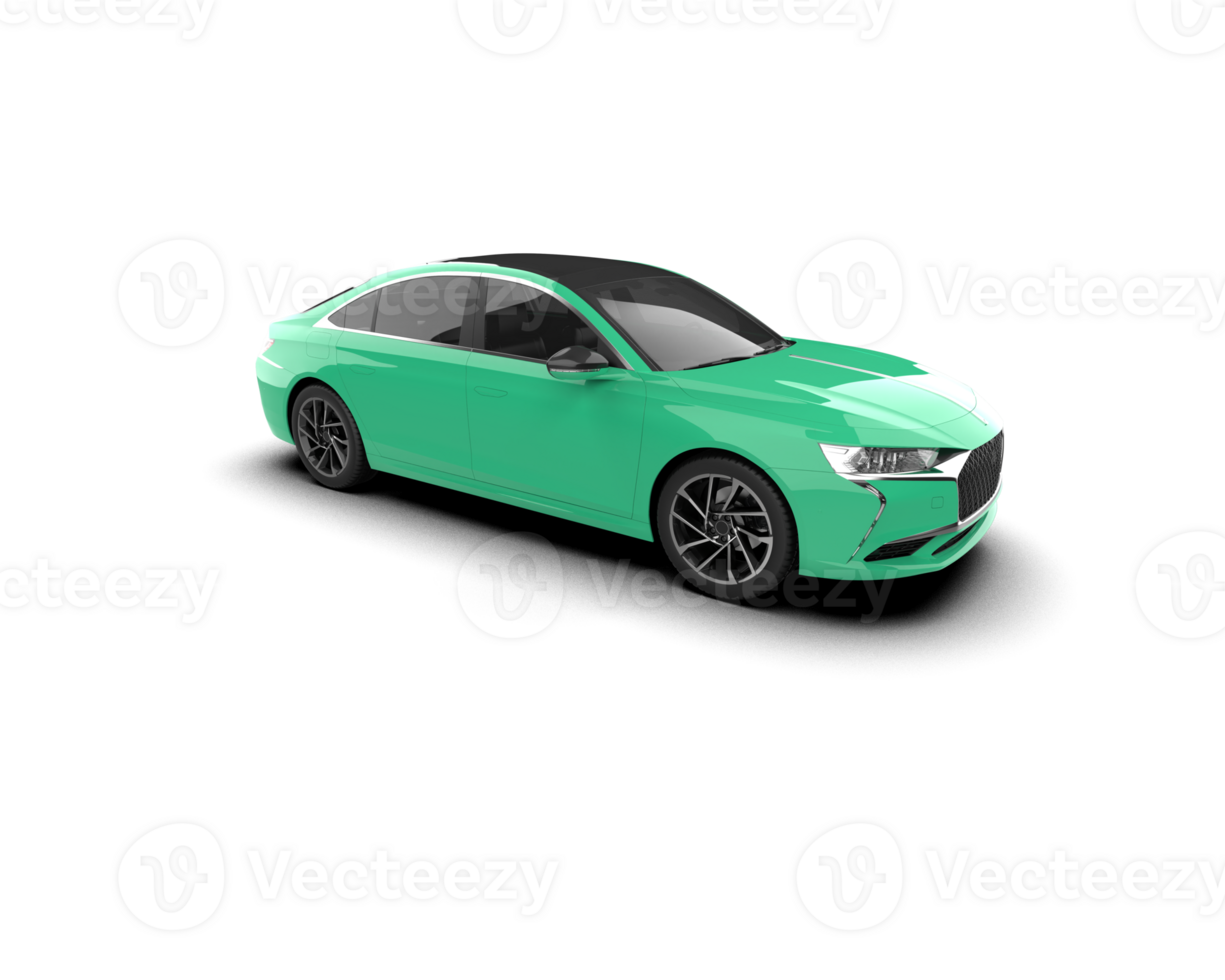 Modern car isolated on background. 3d rendering - illustration png
