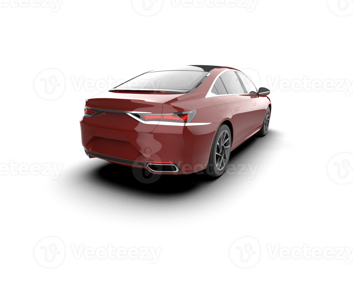 Modern car isolated on background. 3d rendering - illustration png