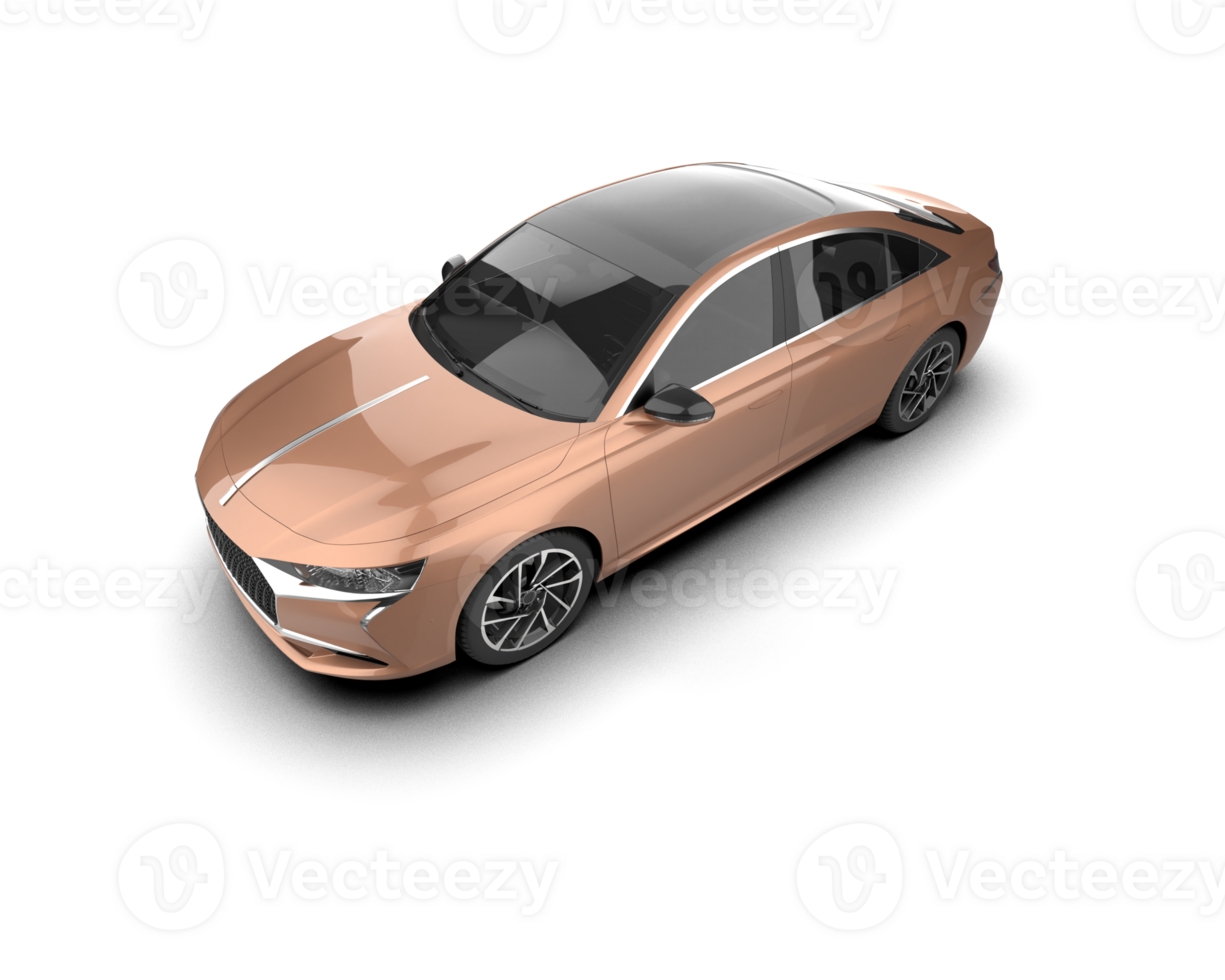 Modern car isolated on background. 3d rendering - illustration png