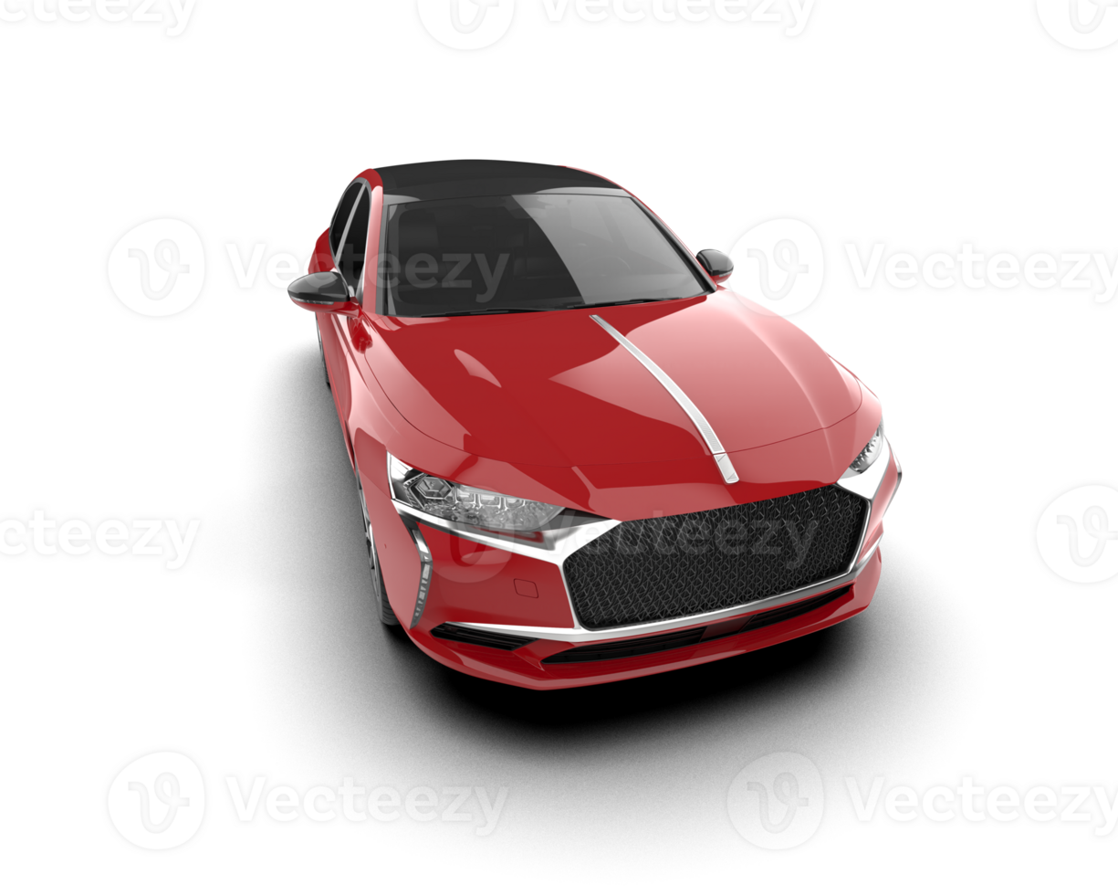 Modern car isolated on background. 3d rendering - illustration png