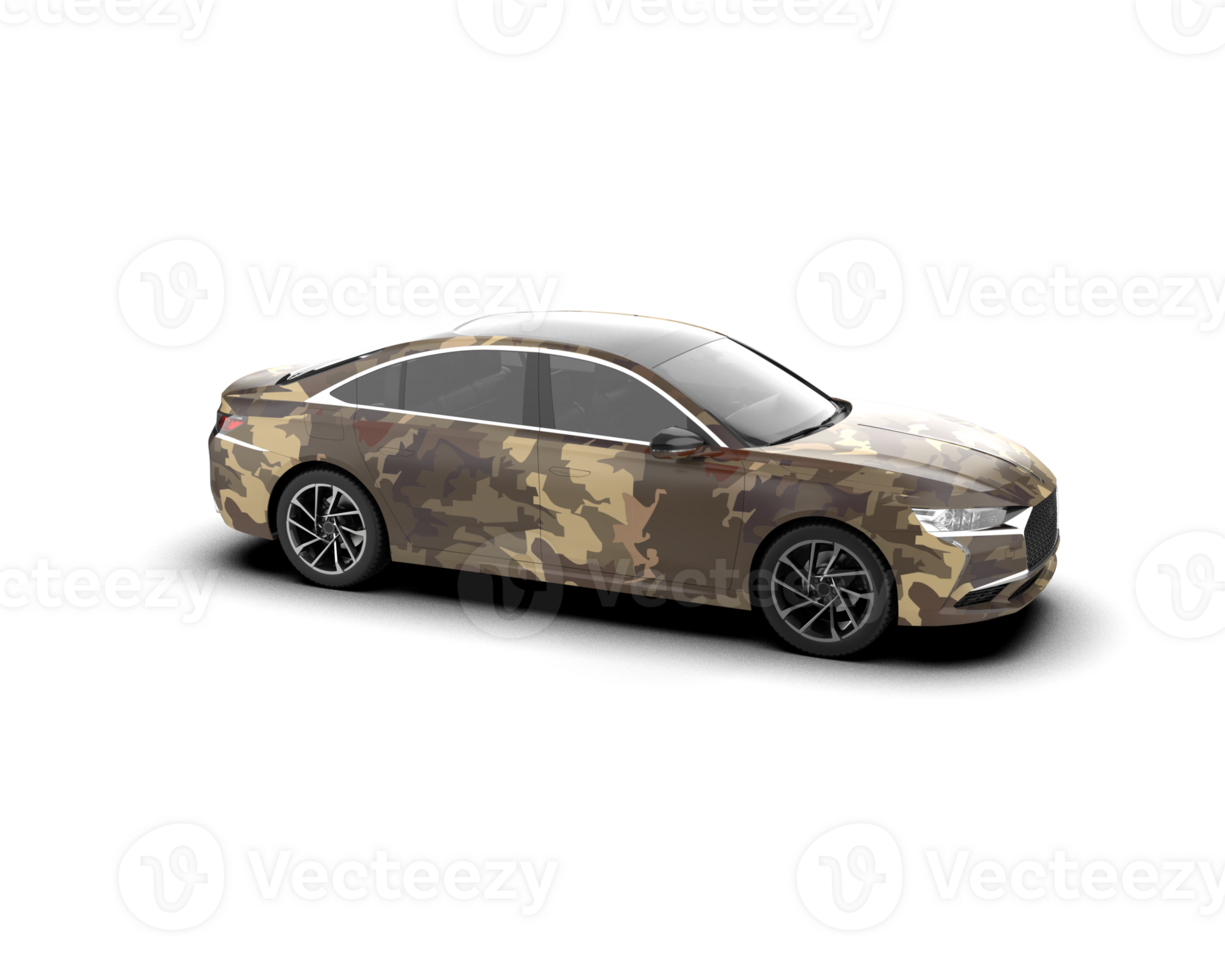 Modern car isolated on background. 3d rendering - illustration png