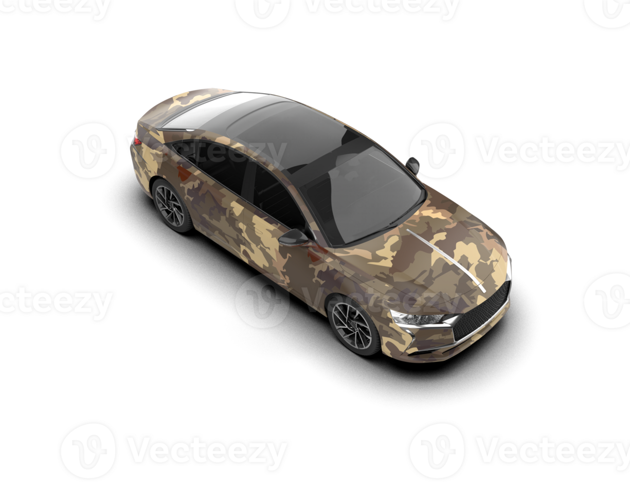 Modern car isolated on background. 3d rendering - illustration png