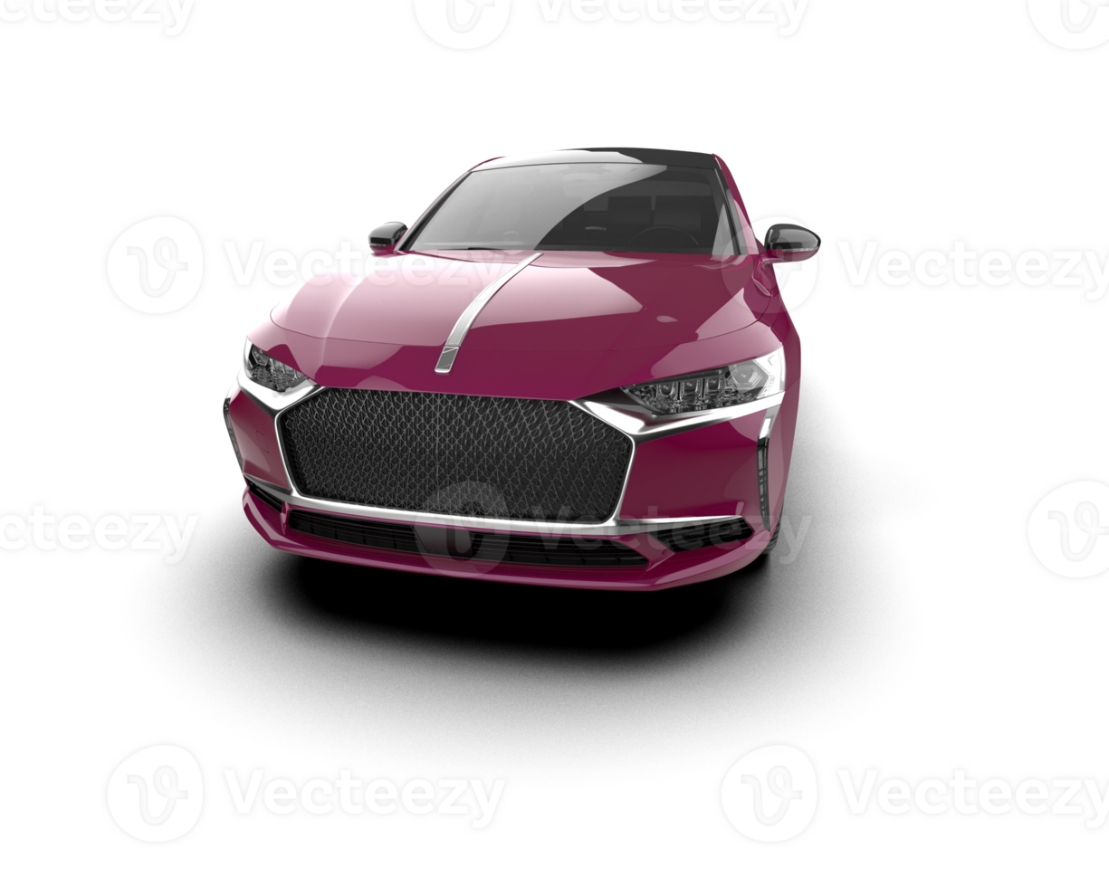 Modern car isolated on background. 3d rendering - illustration png
