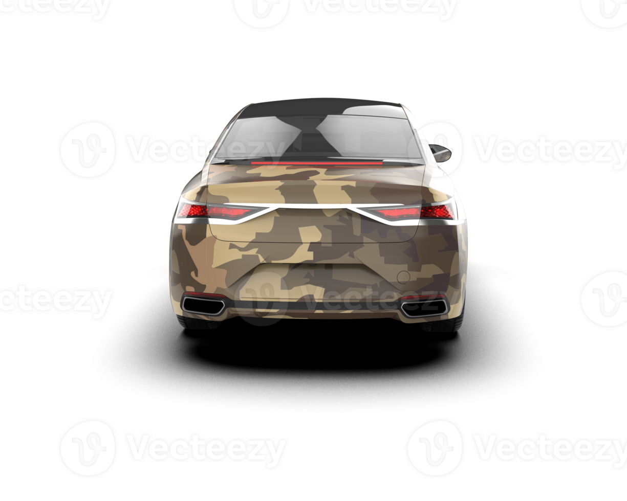 Modern car isolated on background. 3d rendering - illustration png