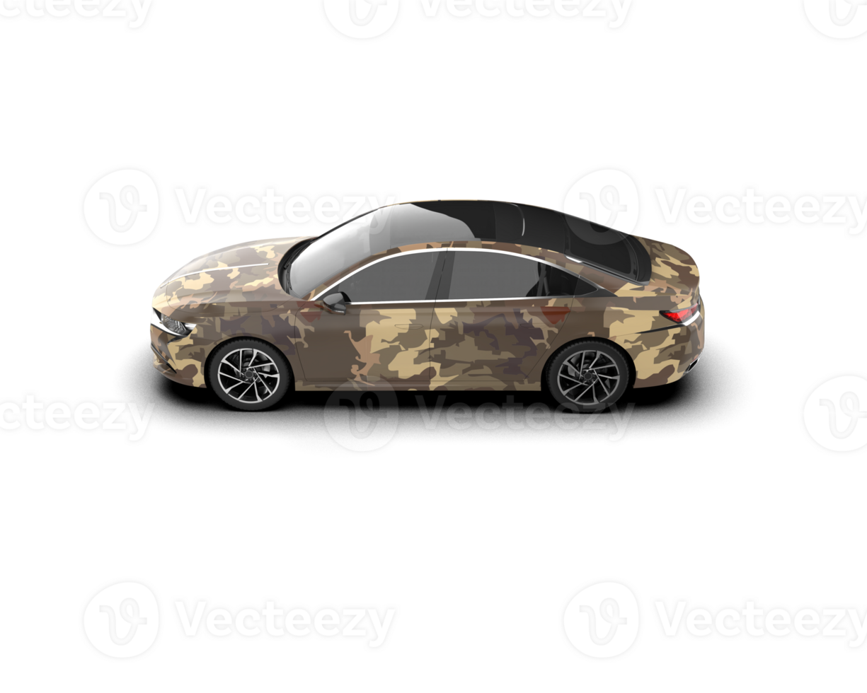 Modern car isolated on background. 3d rendering - illustration png