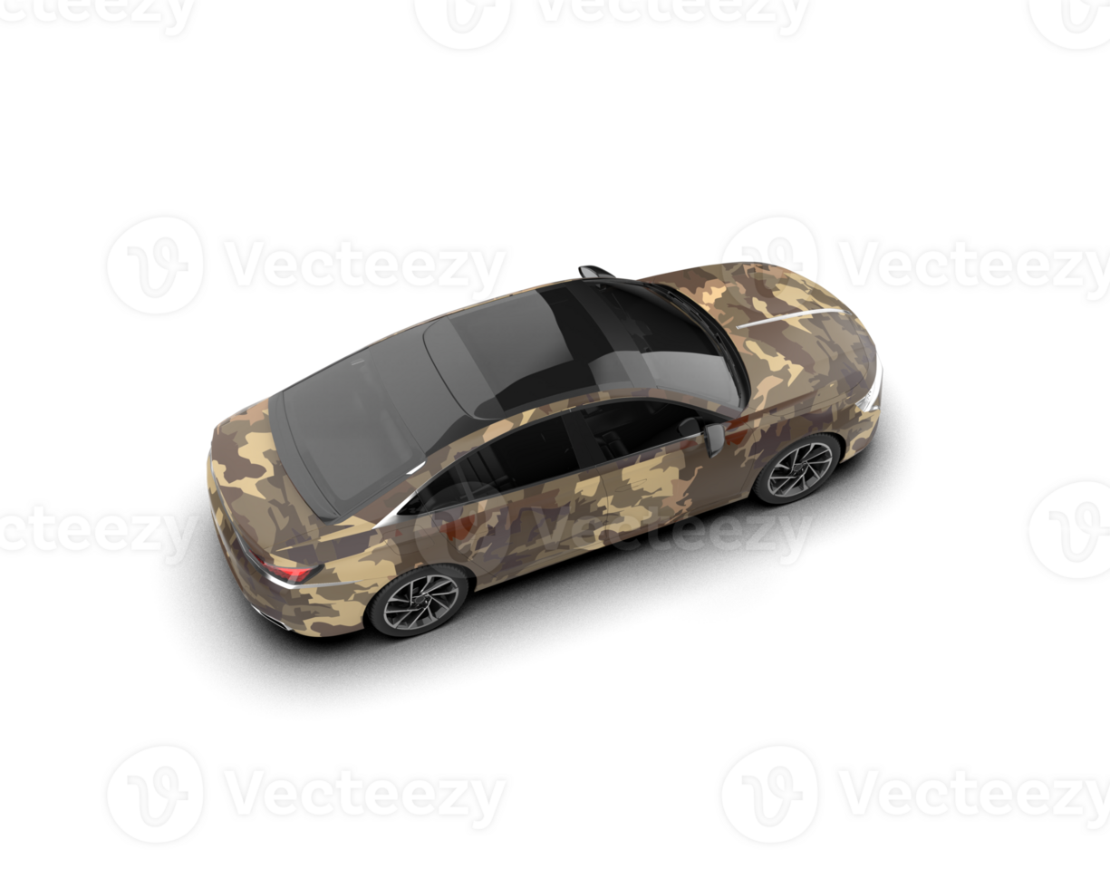 Modern car isolated on background. 3d rendering - illustration png