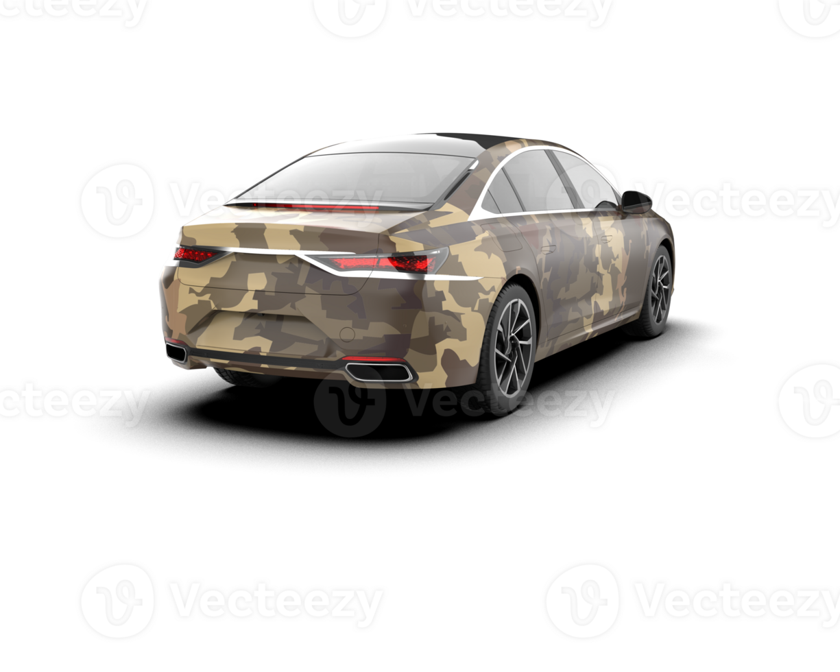 Modern car isolated on background. 3d rendering - illustration png