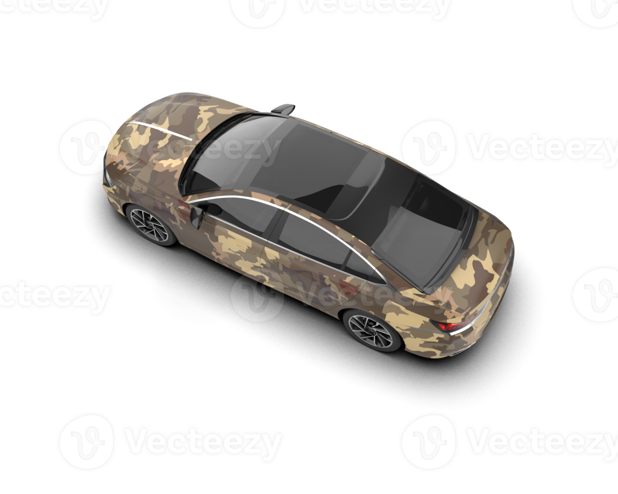 Modern car isolated on background. 3d rendering - illustration png