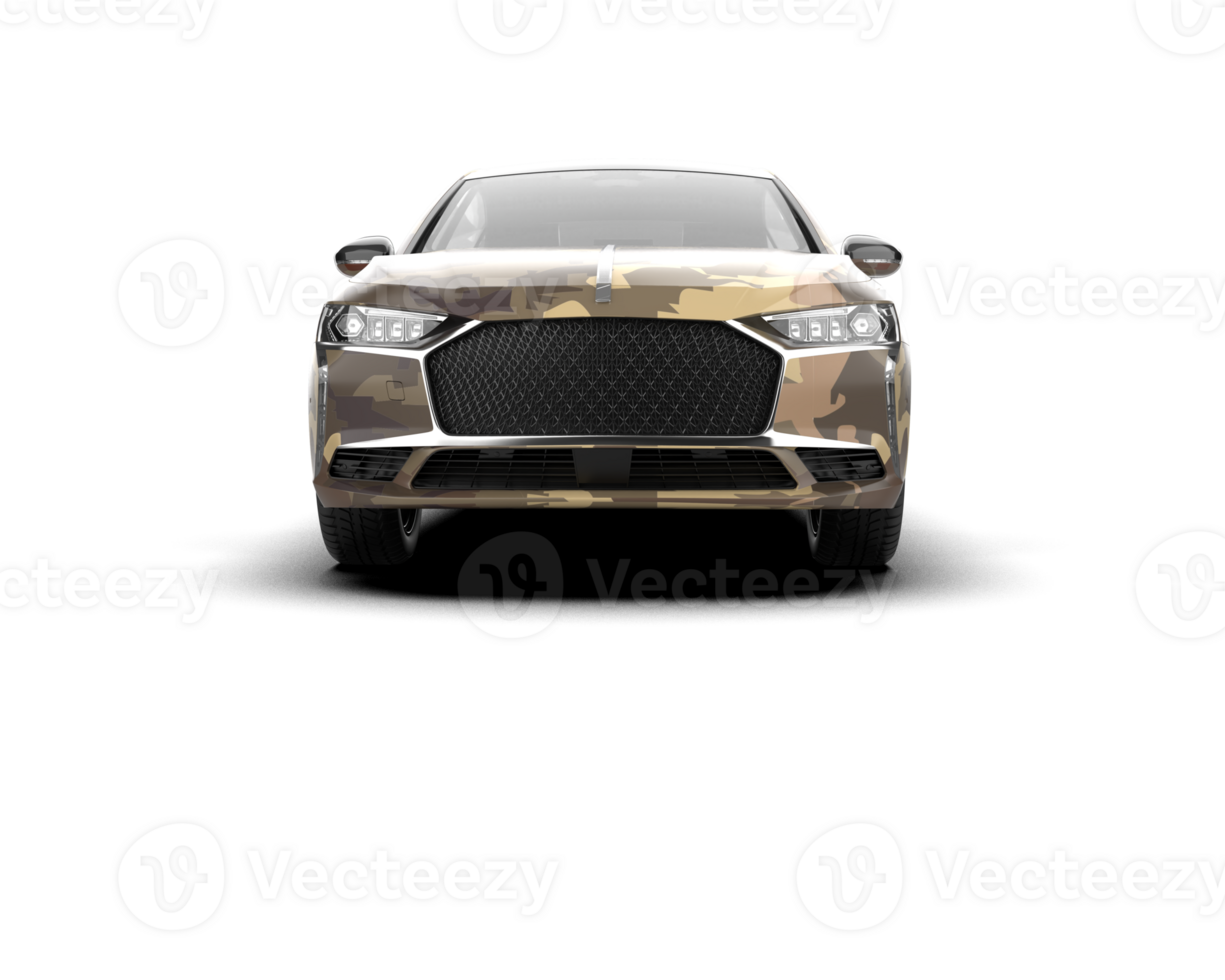Modern car isolated on background. 3d rendering - illustration png