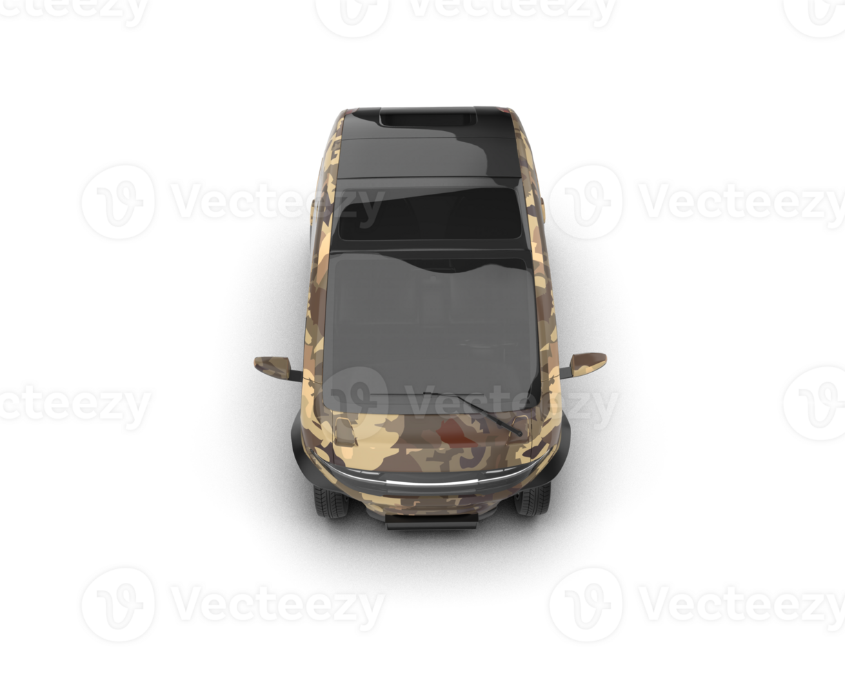 Modern car isolated on background. 3d rendering - illustration png