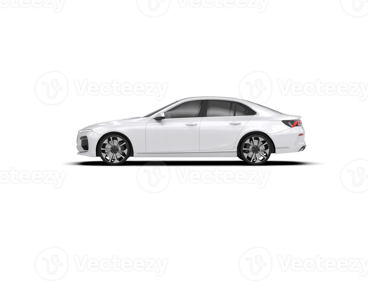 Modern car isolated on background. 3d rendering - illustration png