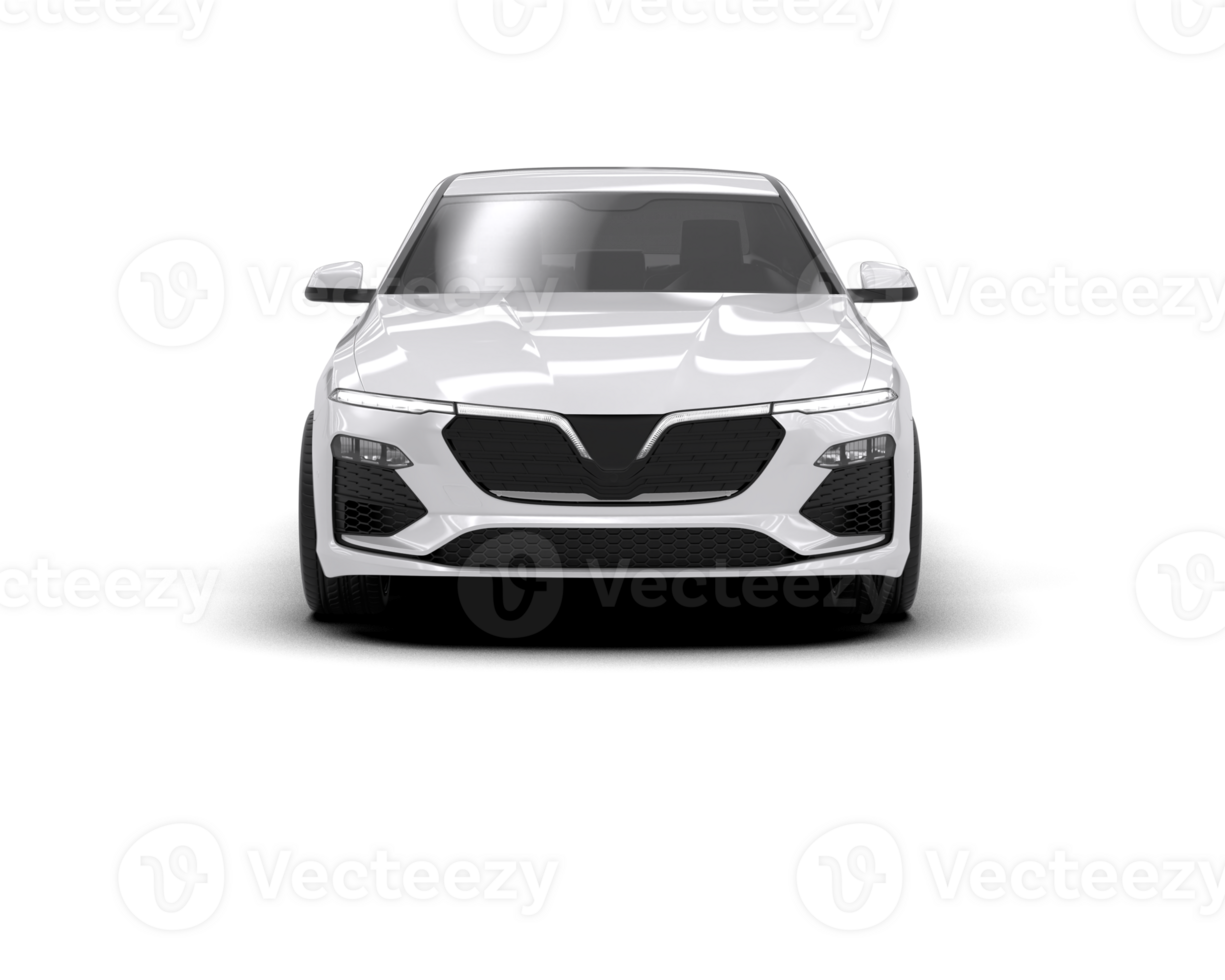 Modern car isolated on background. 3d rendering - illustration png