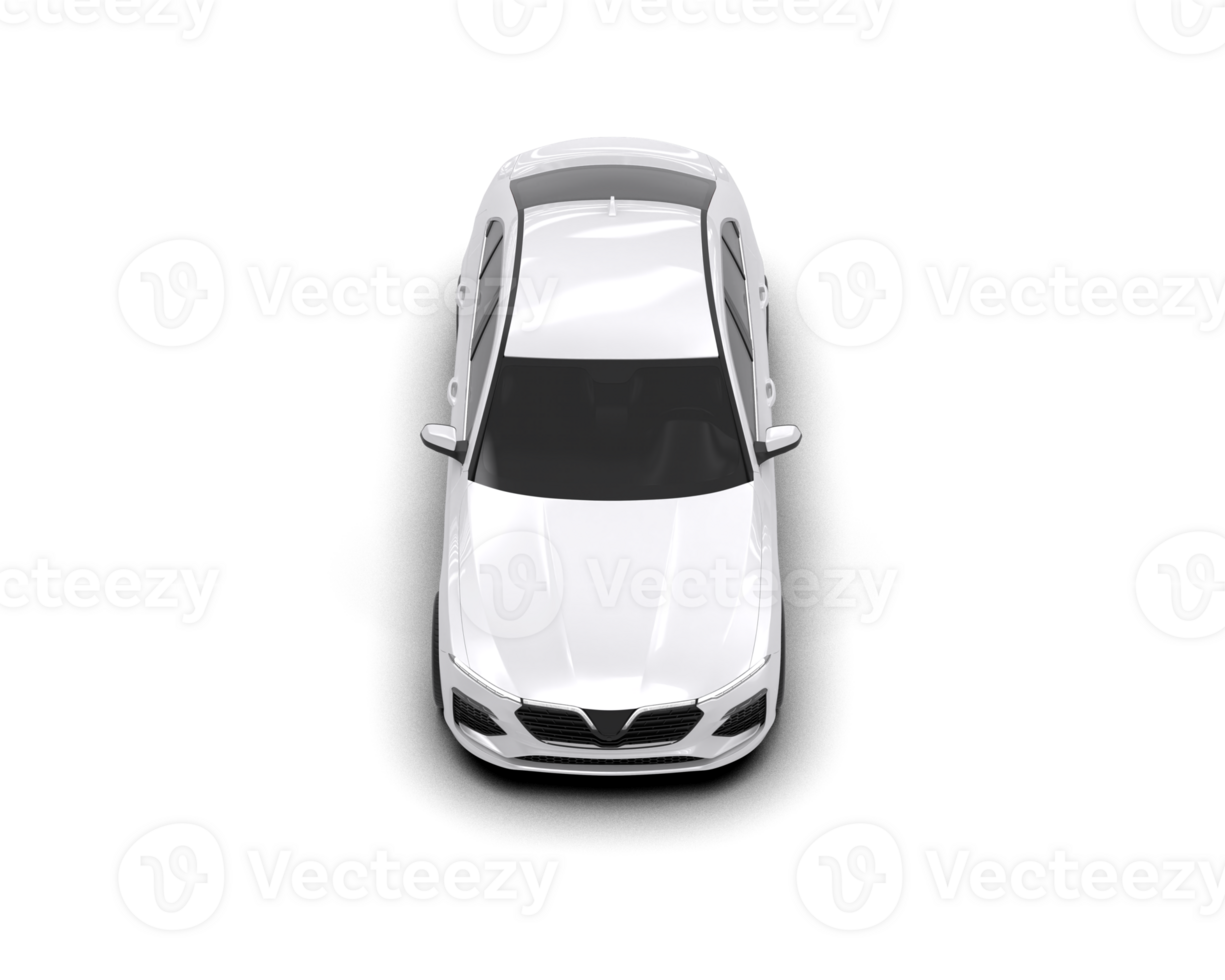 Modern car isolated on background. 3d rendering - illustration png