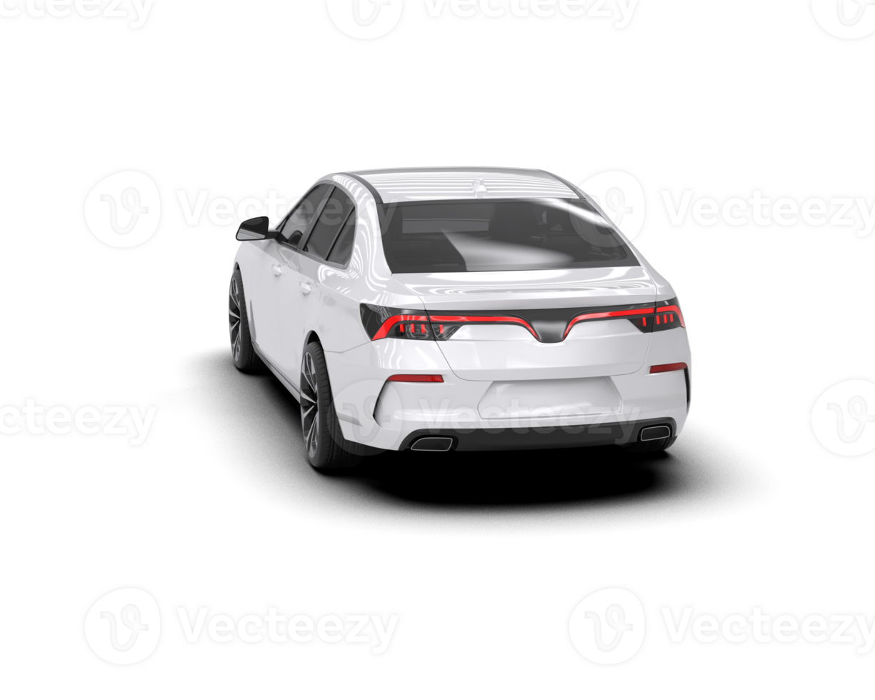 Modern car isolated on background. 3d rendering - illustration png