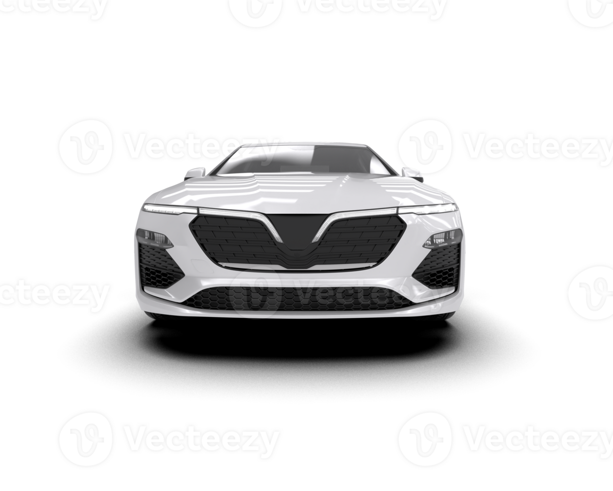 Modern car isolated on background. 3d rendering - illustration png