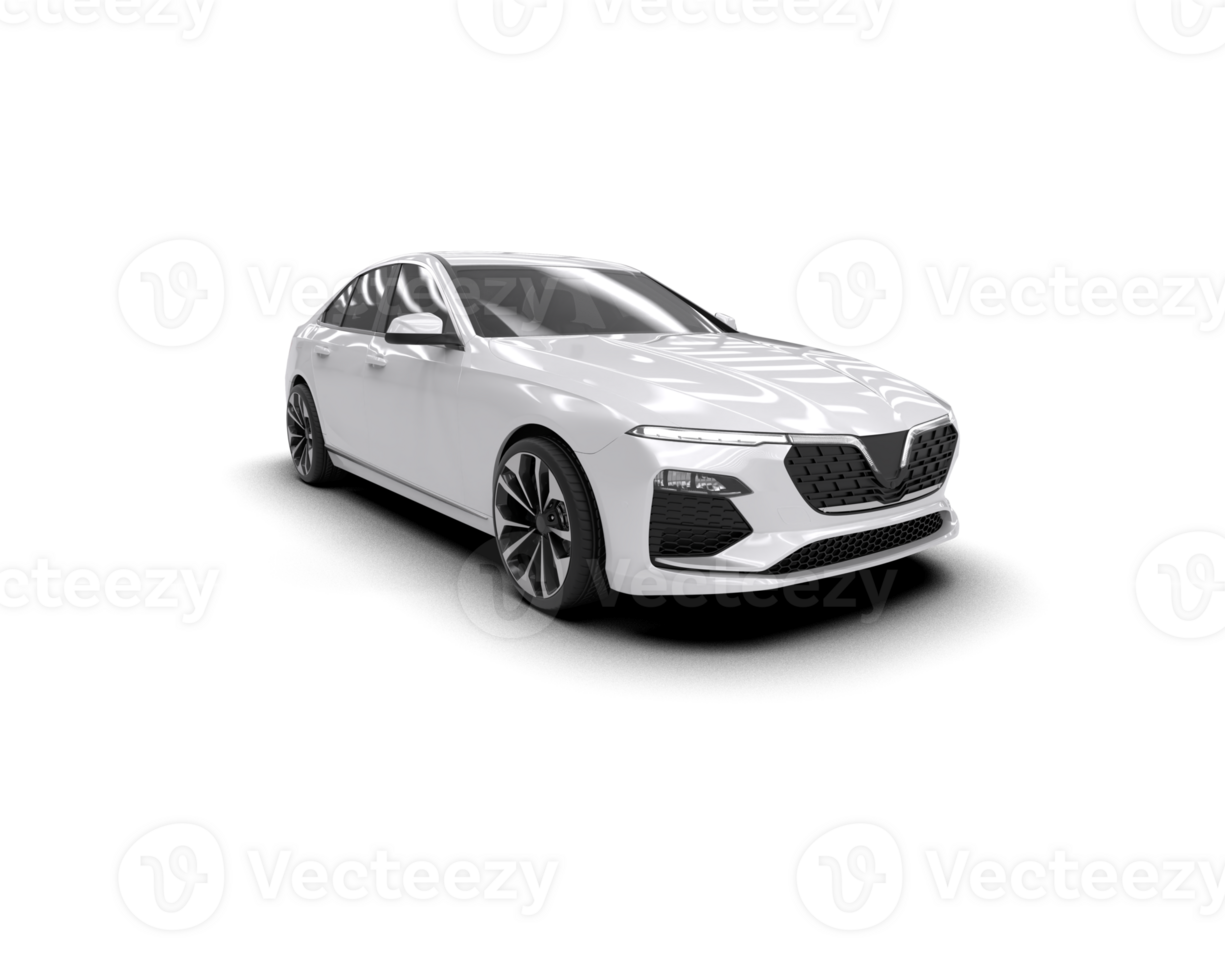 Modern car isolated on background. 3d rendering - illustration png