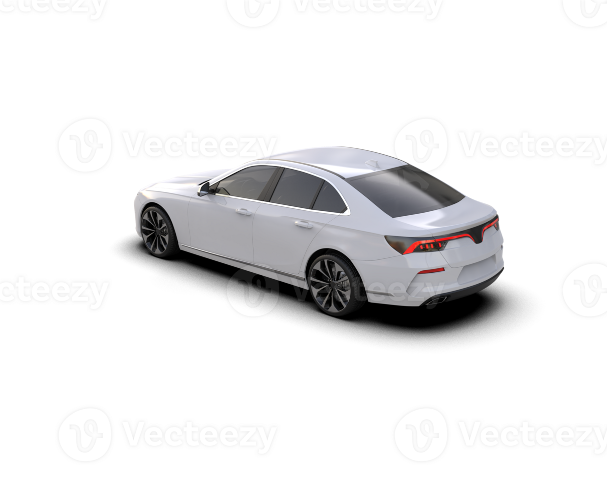 Modern car isolated on background. 3d rendering - illustration png