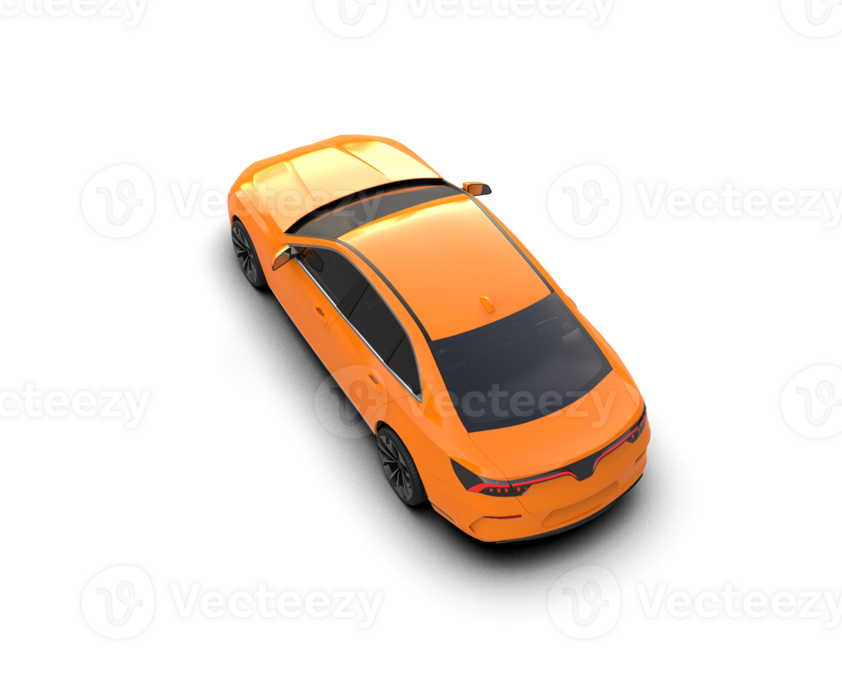 Modern car isolated on background. 3d rendering - illustration png
