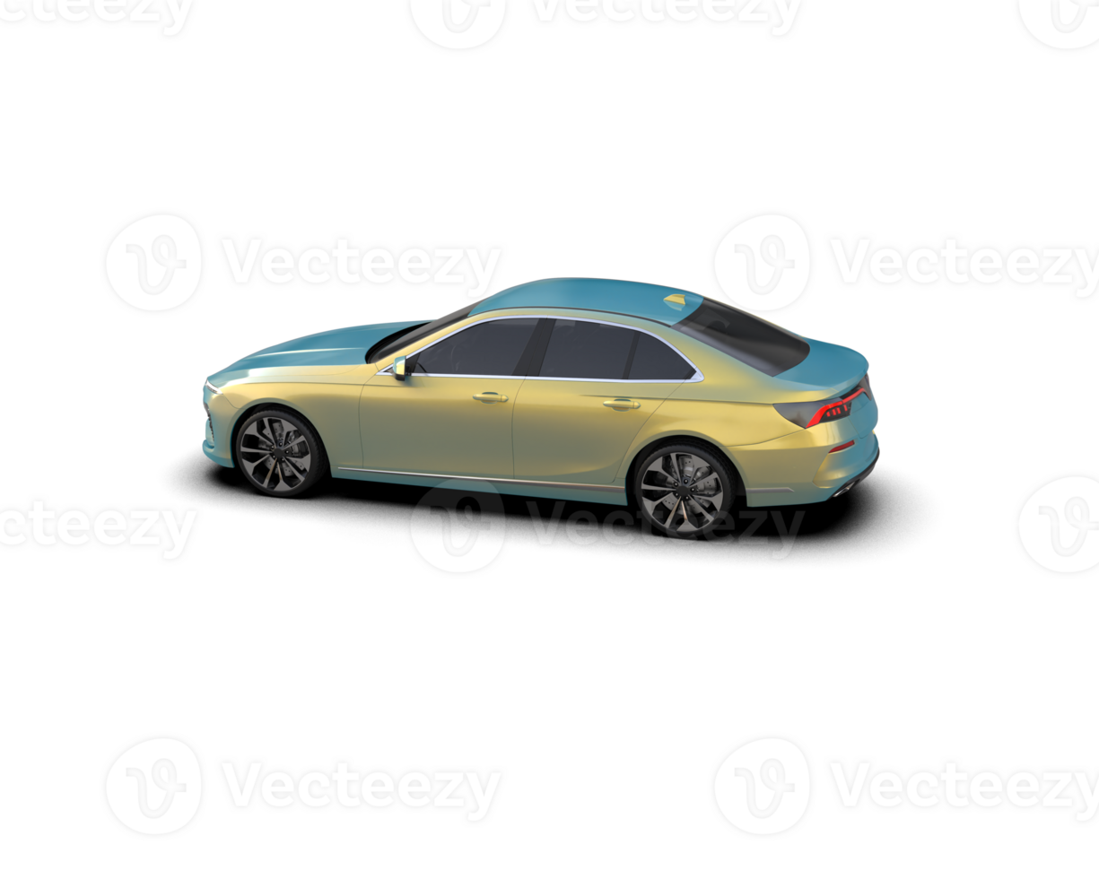 Modern car isolated on background. 3d rendering - illustration png