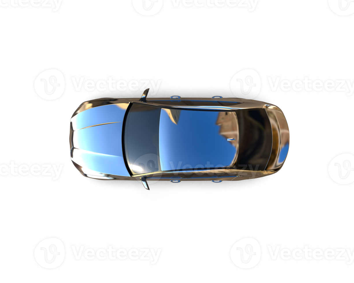 Modern car isolated on background. 3d rendering - illustration png
