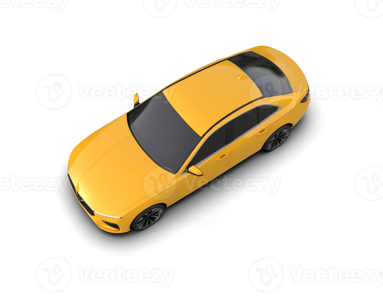 Modern car isolated on background. 3d rendering - illustration png