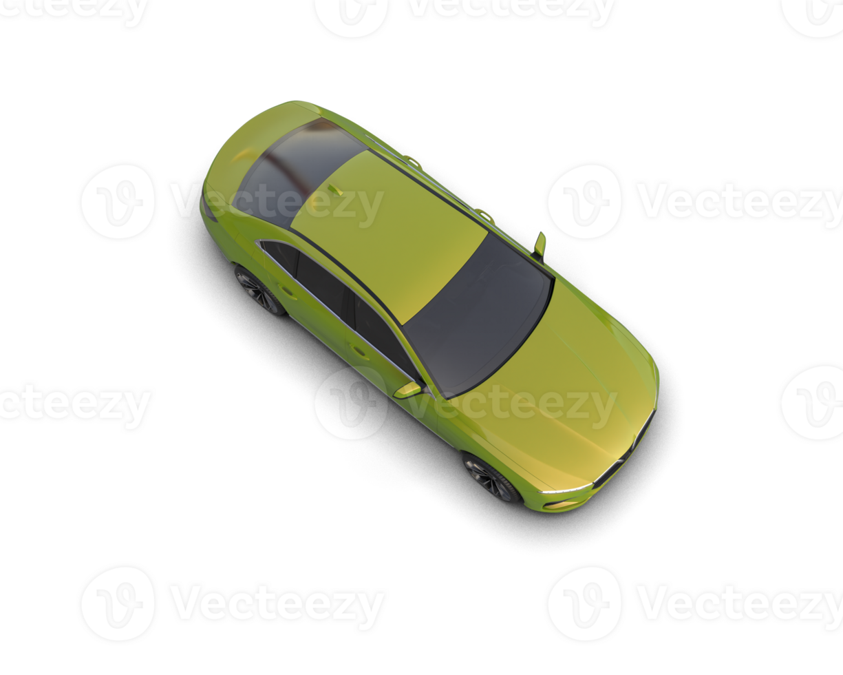 Modern car isolated on background. 3d rendering - illustration png