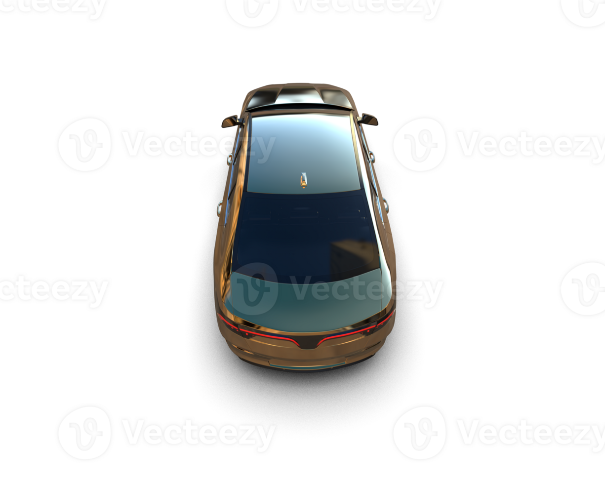 Modern car isolated on background. 3d rendering - illustration png