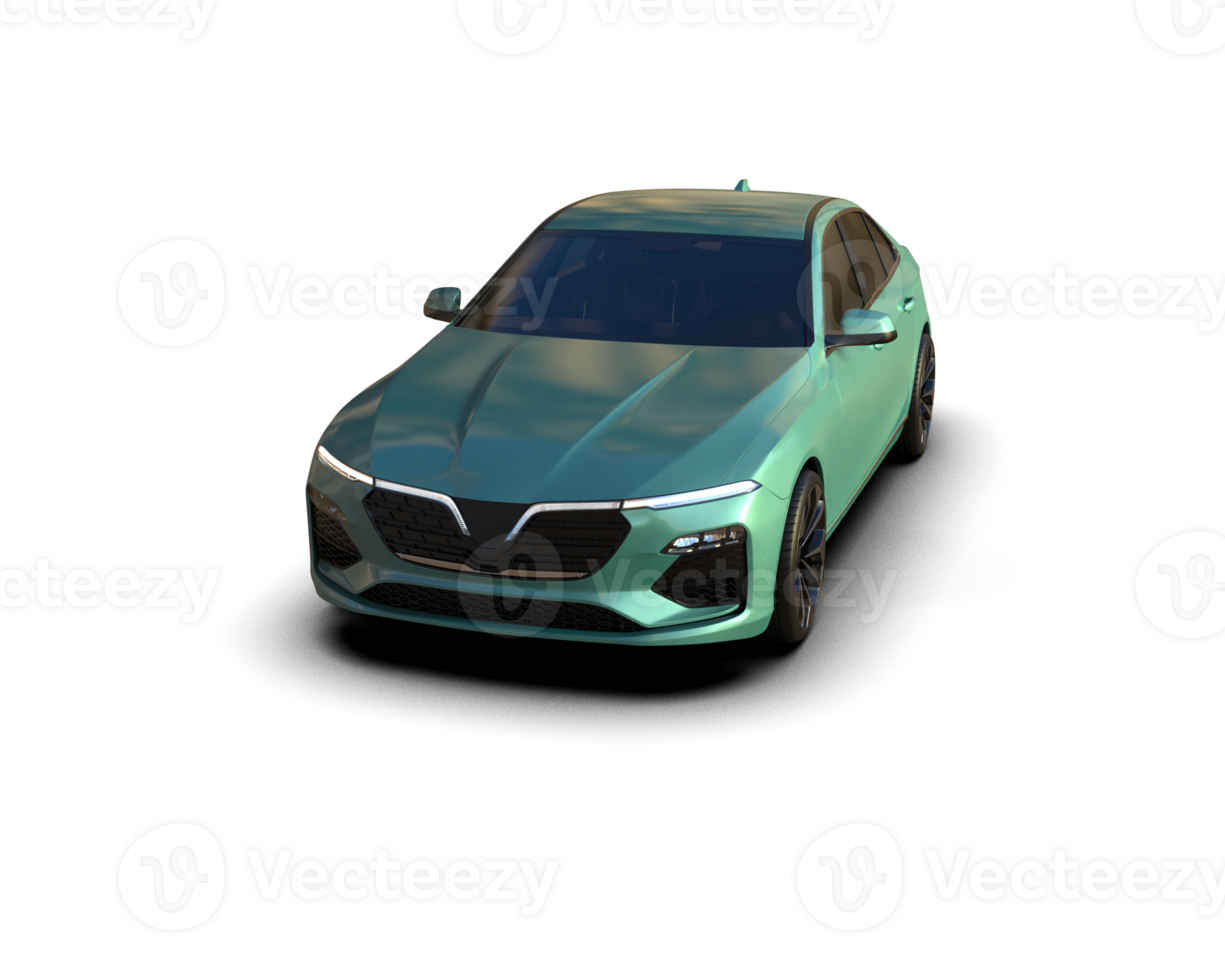 Modern car isolated on background. 3d rendering - illustration png