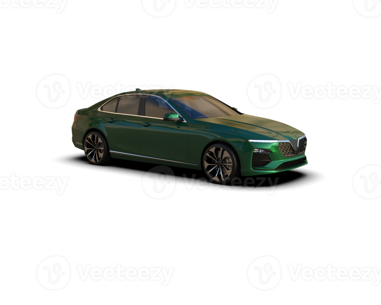 Modern car isolated on background. 3d rendering - illustration png
