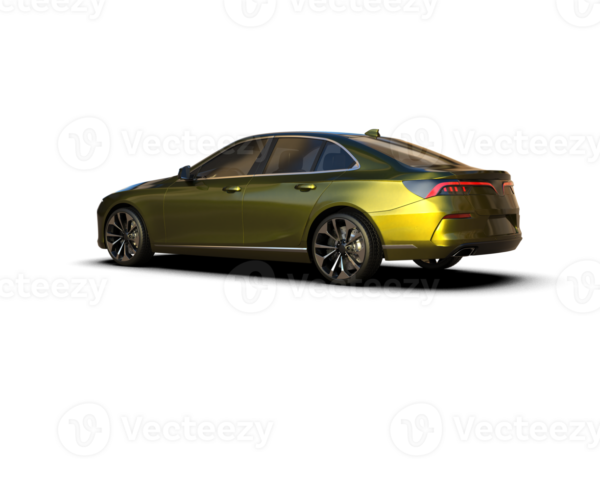 Modern car isolated on background. 3d rendering - illustration png