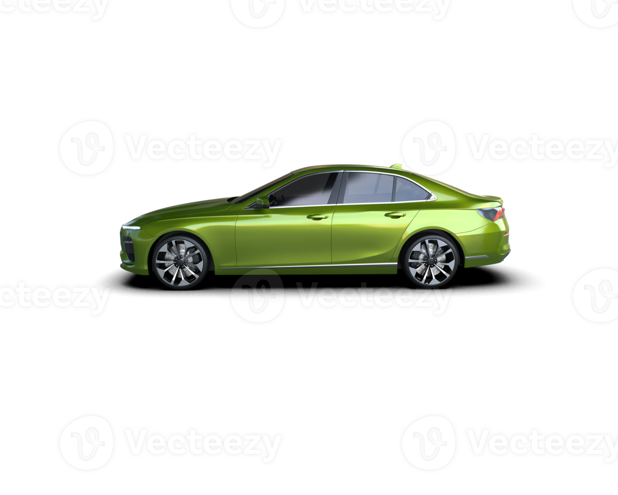 Modern car isolated on background. 3d rendering - illustration png