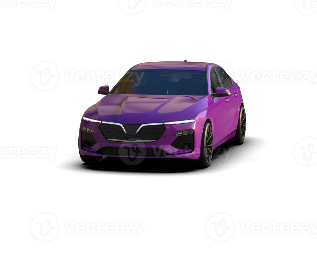 Modern car isolated on background. 3d rendering - illustration png
