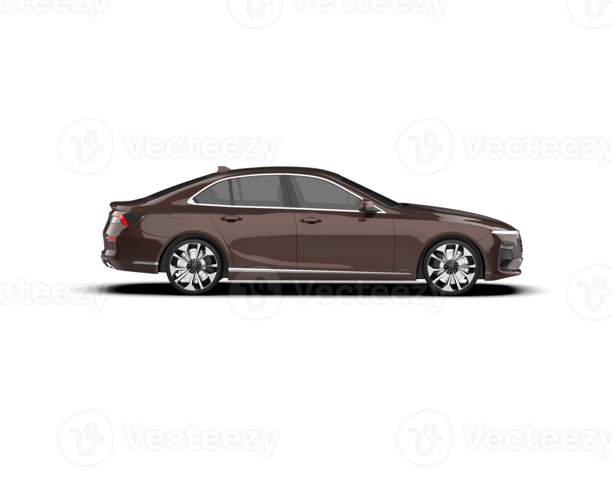 Modern car isolated on background. 3d rendering - illustration png