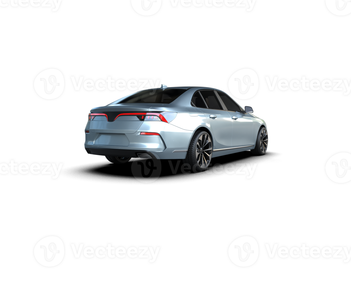 Modern car isolated on background. 3d rendering - illustration png
