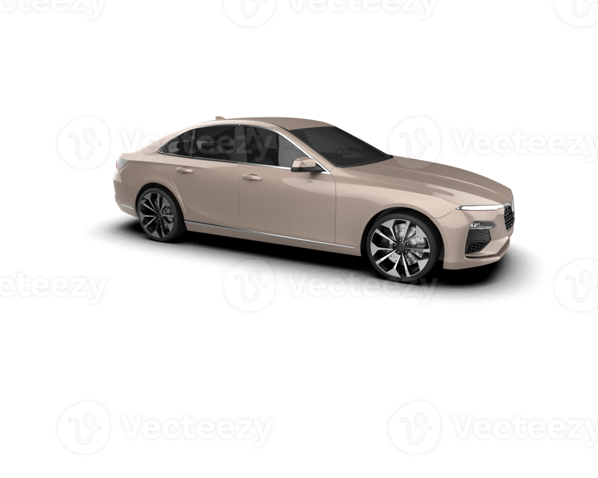Modern car isolated on background. 3d rendering - illustration png