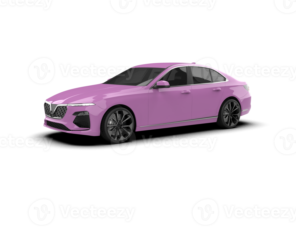 Modern car isolated on background. 3d rendering - illustration png