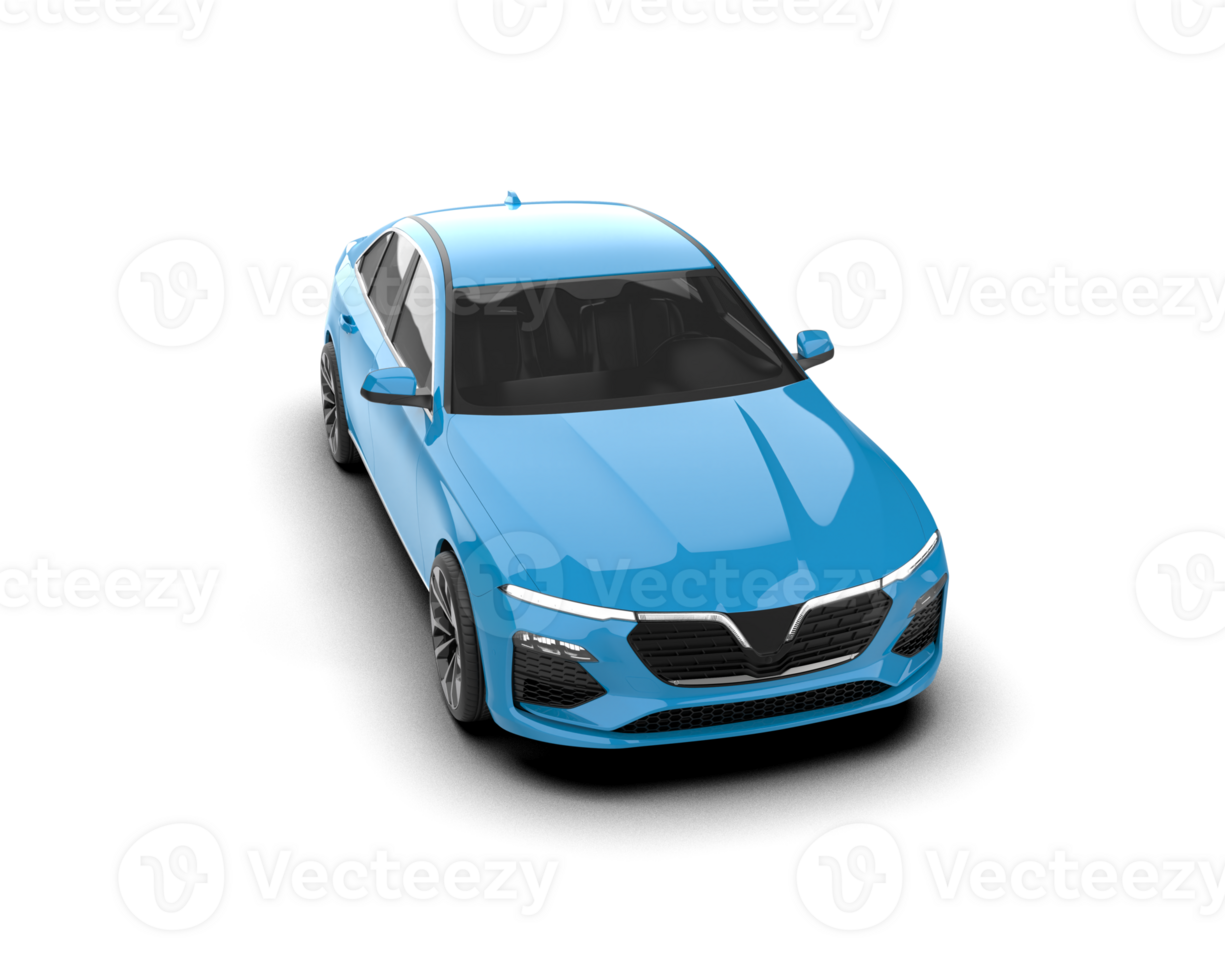 Modern car isolated on background. 3d rendering - illustration png